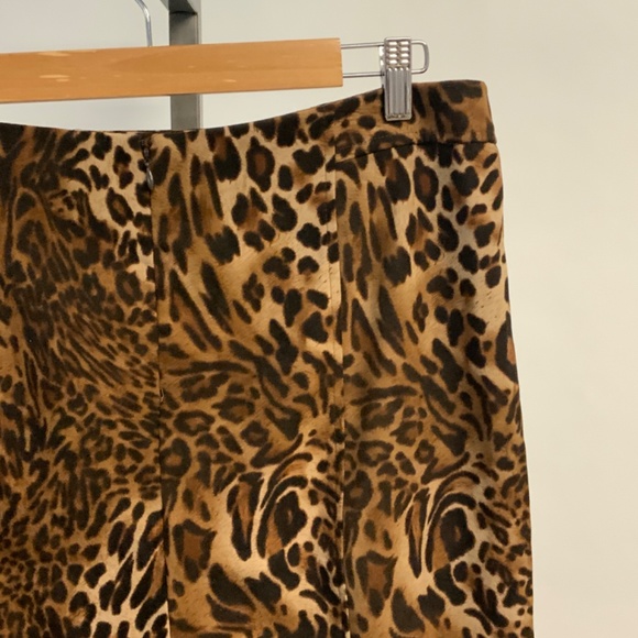 Laura Scott Leopard Animal Print Skirt – Brown/Tan- Size 12 - Picture 9 of 10
